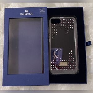 Pink white and silver Swarovski crystal phone case Iphone 6